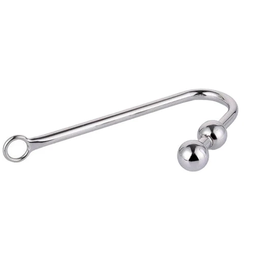 Two Hook Stainless Pleasurable Anal Steel Balls 4417 0615